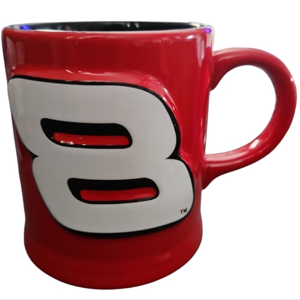 Dale Earnhardt Jr #8 Coffee Mug Red 2002 Authentic Dale Earnhardt Inc.